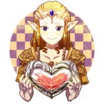  brown_hair gloves heart long_hair nintendo pixiv_manga_sample pointy_ears princess_zelda smile the_legend_of_zelda tomatama twilight_princess 