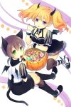  candy halloween hamamo horns pointy_ears pumpkin tail twintails wings 