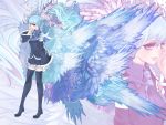  detached_sleeves hatsune_miku head_wings highres kansou_samehada kei_t_sr multiple_wings seraph solo thigh-highs thighhighs vocaloid wings zoom_layer 