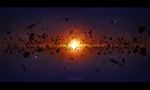  asteroid destruction karanak original scenery ship space sun 