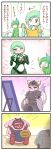  4koma armor blissey clothed_pokemon comic dominatrix gallade gardevoir highres mienshao no_humans pokemon pokemon_(creature) sougetsu_(yosinoya35) 