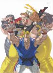  absurdres artbook capcom crimson_viper dougi el_fuerte fingerless_gloves gloves highres kinu_nishimura muscle nishimura_kinu official_art rufus rufus_(street_fighter) scan street_fighter street_fighter_iv sunglasses 