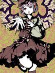  bad_id fingernails hand_on_own_chest hat long_fingernails mgn0isi mystia_lorelei open_mouth outstretched_arm outstretched_hand pink_hair solo touhou wings 