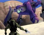  energy_sword halo_(game) master_chief scarab_(halo) sword weapon 