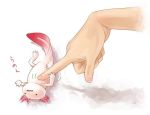  hands nakashima_(middle_earth) on_back original petting salamander 