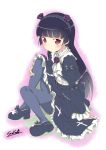  blush dress gokou_ruri gothic_lolita hairband hime_cut lolita_fashion long_hair mary_janes mole ore_no_imouto_ga_konna_ni_kawaii_wake_ga_nai purple_eyes rozen5 shoes thigh-highs thighhighs violet_eyes 