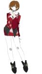  jacket meiko red safety_pin short_hair skirt smoking solo vocaloid 