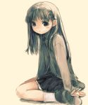  child kawata_hisashi long_hair petite sitting skirt 