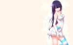  bow cleavage dress panty_&amp;_stocking_with_garterbelt stocking stocking_(character) stocking_(psg) thigh-highs white wings 