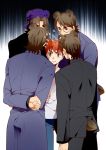  5boys animal_ears bear_ears bear_tail brown_hair business_suit emiya_shirou fate/stay_night fate/tiger_colosseum fate/zero fate_(series) glasses kotomine_kirei multiple_boys multiple_persona pinki_(shounenkakuseiya) redhead sensha_otoko tail yellow_eyes 