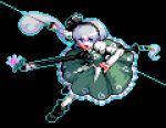  konpaku_youmu_(ghost) lowres miranko myon pixel_art solo sword touhou weapon 