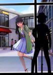  1girl amagami ayatsuji_tsukasa black_eyes black_hair casual dress kaoru348 long_hair mannequin solo_focus 