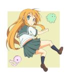  bunny head keeeesuke kousaka_kirino long_hair looking_back octopus orange_hair ore_no_imouto_ga_konna_ni_kawaii_wake_ga_nai rabbit school_uniform serafuku stuffed_animal stuffed_toy 