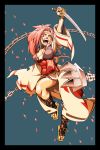  baiken chain chains claws face_paint facepaint guilty_gear highres japanese_clothes katana one-eyed pink_hair ponytail red_eyes scar solo sword weapon yskysk 