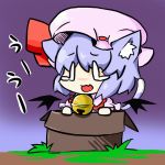  bat_wings bell box cat_ears chibi girl_in_a_box hiyokichi in_box in_container kemonomimi_mode remilia_scarlet short_hair solo tears touhou wings 