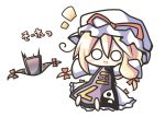  blonde_hair blush chibi gap hat o_o open_mouth ribbon touhou yakumo_yukari 