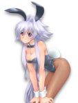  bowtie bunny_ears bunny_tail bunnysuit heterochromia lavolpe_(yagisaka_seto) long_hair original pantyhose payot ponytail rabbit_ears tail very_long_hair wrist_cuffs yagisaka_seto 