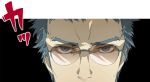  bad_id doujima_ryoutarou glasses persona persona_4 persona_eyes solo 