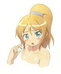  anifamu aqua_eyes bath blue_eyes blush bubble bubbles bust foam hairclip kousaka_kirino long_hair nude open_mouth orange_hair ore_no_imouto_ga_konna_ni_kawaii_wake_ga_nai ponytail wet 