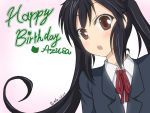  brown_eyes happy_birthday k-on! kyoukya_(kyouya02) long_hair nakano_azusa school_uniform twintails 