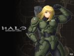  armor assault_rifle gun halo_(game) power_suit ren_(tainca2000) rifle solo spartan weapon 