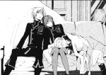  allen_walker d.gray-man hoshino_katsura lenalee_lee monochrome 