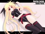  fate_testarossa frapowa highres long_hair mahou_shoujo_lyrical_nanoha mahou_shoujo_lyrical_nanoha_strikers red_eyes thighhighs twintails 
