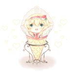  alice_margatroid blonde_hair food food_as_clothes girl_in_food green_eyes hairband ice_cream_cone in_food personification rl short_hair solo touhou 