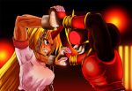  crossover horn hoshiguma_yuugi kamen_rider kamen_rider_kuuga kamen_rider_kuuga_(series) kamishima_kanon muscle red touhou 