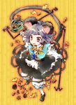 acorn animal_ears bloomers dowsing_rod grey_hair mouse mouse_ears mouse_tail nazrin prehensile_tail red_eyes shinoasa short_hair solo tail touhou