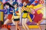   aino_minako bishoujo_senshi_sailor_moon christmas clumsy hair_bow kino_makoto mary_janes mizuno_ami present trip yelling  