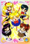  5girls ^_^ aino_minako bishoujo_senshi_sailor_moon card happy hino_rei kino_makoto mizuno_ami smile tsukino_usagi 