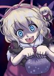  absurdres bad_id blonde_hair blue_eyes creepy evil highres kanisawa_yuuki medicine_melancholy mugennsouki obentou solo su-san touhou 