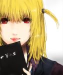  blonde_hair bust death_note himasen lips red_eyes short_twintails smile solo twintails 