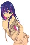  against_wall breast_press breasts hase_neet long_hair multicolored_hair panty_&amp;_stocking_with_garterbelt sketch solo stocking_(character) stocking_(psg) two-tone_hair 