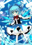  artist_request bow cirno ice snowflakes solo takahashi_kanon touhou wings 