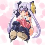  boots busou_shinki dd_(artist) doll doll_joints purple_hair thigh-highs thighhighs twintails 