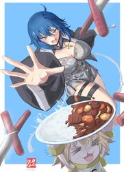  black_keys_(type-moon) c.i.e.l_(fate) ciel_(tsukihime) cross curry fate/grand_order fate_(series) food neco-arc reaching_towards_another tetsu_no_samurai tsukihime 