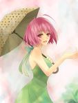  bad_id dress kami_nomi_zo_shiru_sekai nakagawa_kanon pink_eyes pink_hair short_hair smile sterwara umbrella 