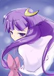  coo crescent long_hair no_hat no_headwear patchouli_knowledge purple_eyes purple_hair solo touhou turning 