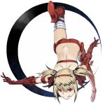  :d aerodog blonde_hair boots character_request dimples_of_venus elbow high_heels idolmaster inu_(aerodog) nightmare_blood shoes short_hair smile solo stiletto_heels suzuki_ayane thigh-highs thigh_boots thighhighs tongue twintails 