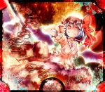  acid-230 acid_(pixiv5919) blue_hair fang hat highres remilia_scarlet short_hair solo thumbs_down touhou wings 