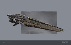  artist_request battlecruiser_(eve_online) combat_ship_(eve_online) commentary company_logo company_name copyright_logo copyright_name dated emblem eve_online from_side glowing grey_background hurricane_(eve_online) logo military_vehicle minmatar_republic_(eve_online) no_humans science_fiction signature solar_panel spacecraft support_ship_(eve_online) vehicle_focus 