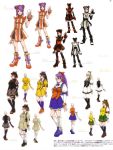  alternate_color alternate_hair_color artist_request asamiya_athena double_bun falcoon hairbuns king_of_fighters kneehighs model_sheet pantyhose snk 