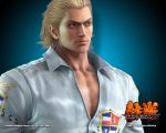  1280x1024 1boy 3d blonde_hair closed_mouth looking_away male namco official_art solo steve_fox tekken wallpaper 