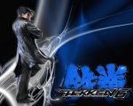  black_hair jacket jin_kazama kazama_jin leather male namco short_hair solo tekken tekken_3 tekken_4 tekken_5_(dark_resurrection) tekken_6 tekken_tag_tournament wallpaper 