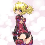  altines ass blonde_hair blue_eyes blush busou_shinki dd_(artist) doll_joints looking_back short_hair solo 