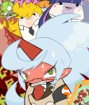  brief_(character) chibi chuck chuck_(psg) fastener fastener_(psg) highres kneesocks_(character) kneesocks_(psg) panty_&amp;_stocking_with_garterbelt panty_(character) panty_(psg) red_skin scanty scanty_(psg) stocking_(character) stocking_(psg) tamaneko 