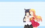  2girls animal_ears blush catgirl food gokou_ruri koro2_(artist) kousaka_kirino ore_no_imouto_ga_konna_ni_kawaii_wake_ga_nai ore_no_imouto_ga_konnani_kawaii_wake_ga_nai 