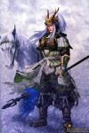 animal dynasty_warriors gloves hero horse koei ma_chao sangoku_musou shield snow spear trust warrior weapon winter 
